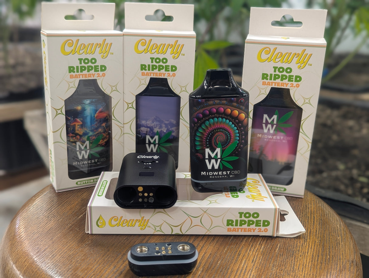 Clearly Too Ripped Vape Battery