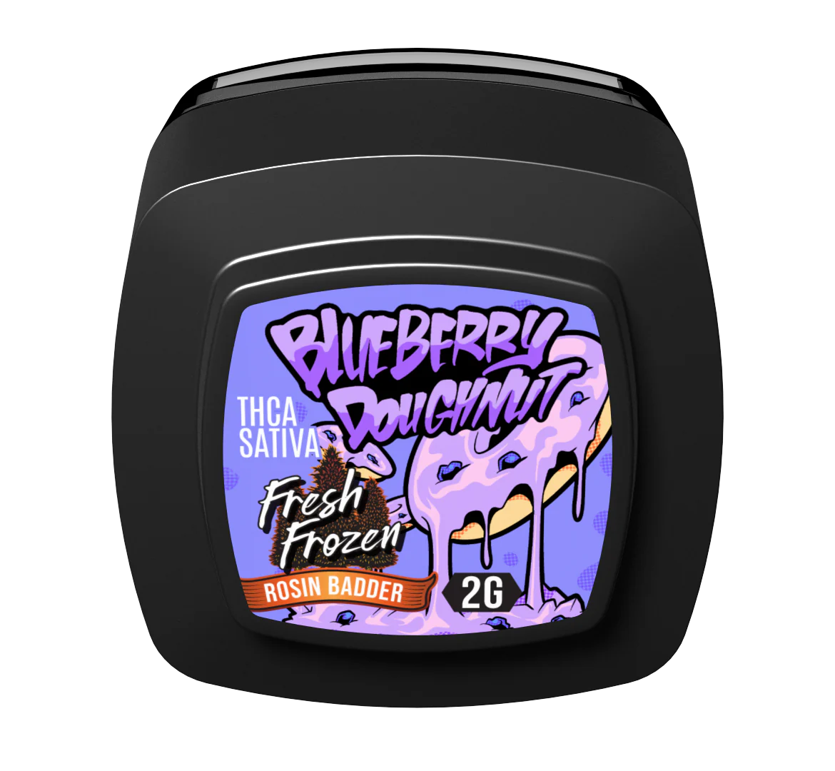 3 Tall Pines THCA Rosin Badder - Sativa Blueberry Doughnut Fresh Frozen 2g