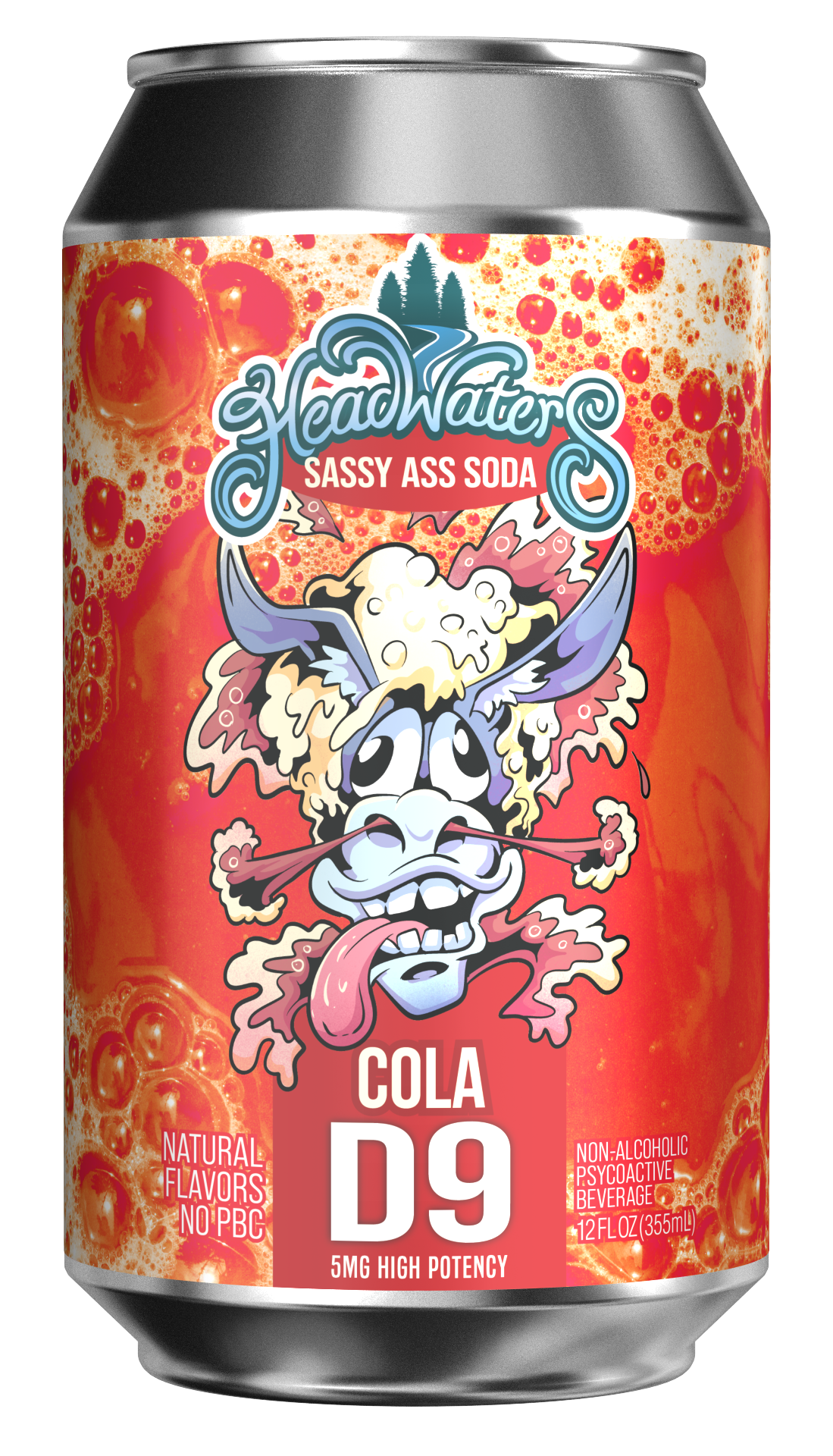 Image of Cola Headwaters Delta 9 THC Soda 5mg can