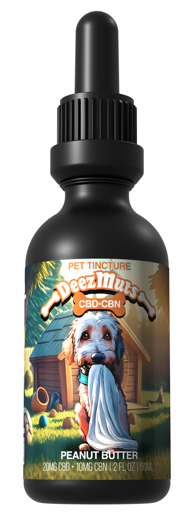 3 Tall Pines Deez Mutts Nighttime Peanut Butter Dog Tincture CBD CBN