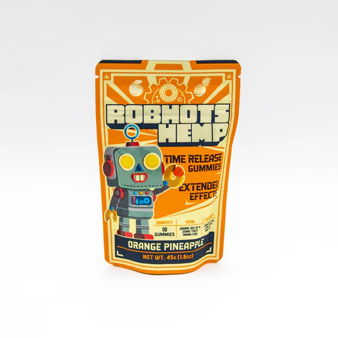 Robhots Hemp Orange Pineapple Time Release Delta 9 CBD THCp Gummies