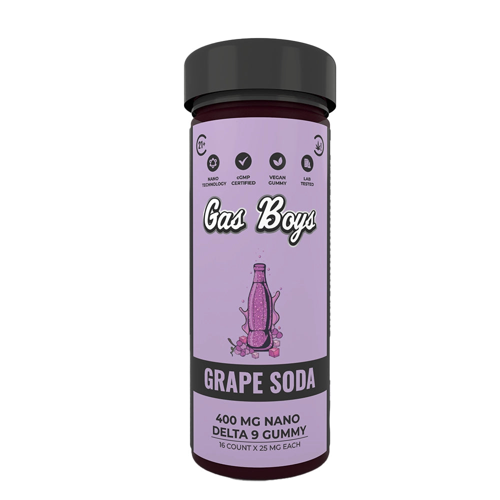 Grape Soda Gas Boys Nano Enhanced Delta 9 Gummies- 400mg