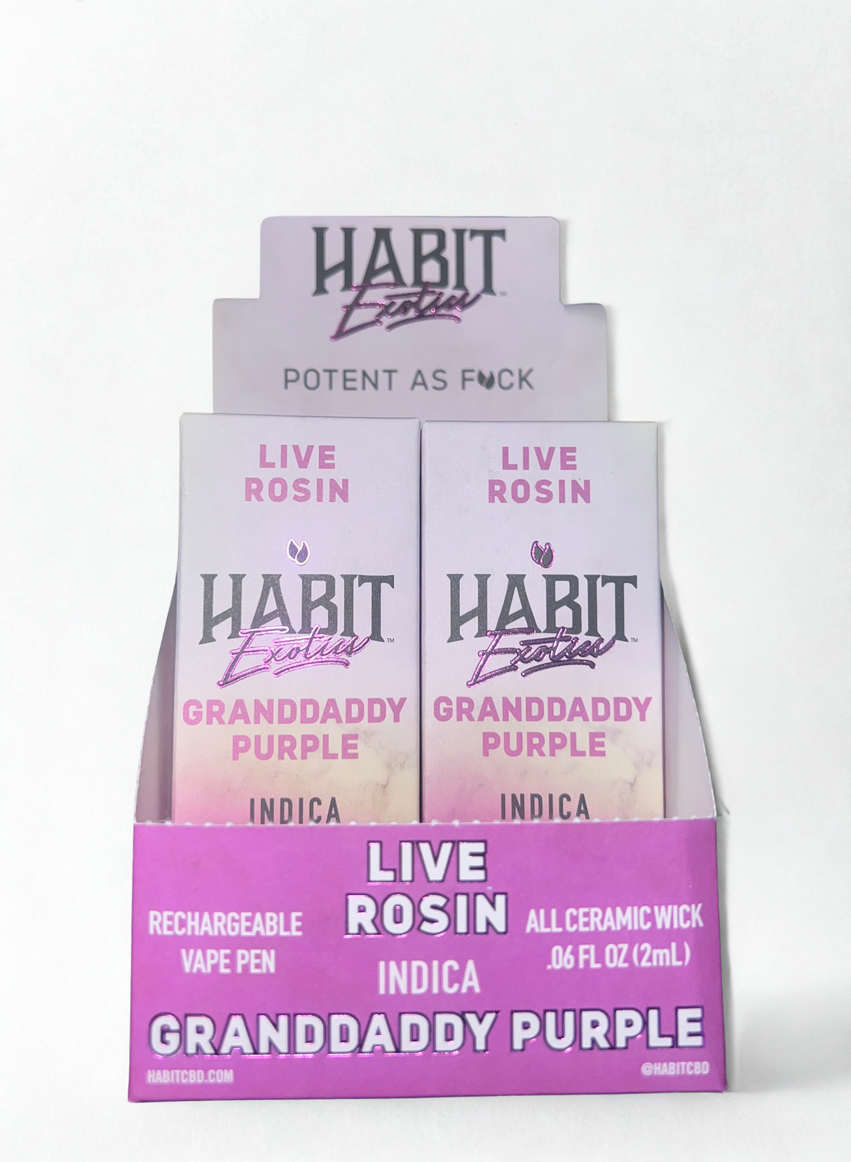 Habit 2G THCa Granddaddy Purple Disposable Vape