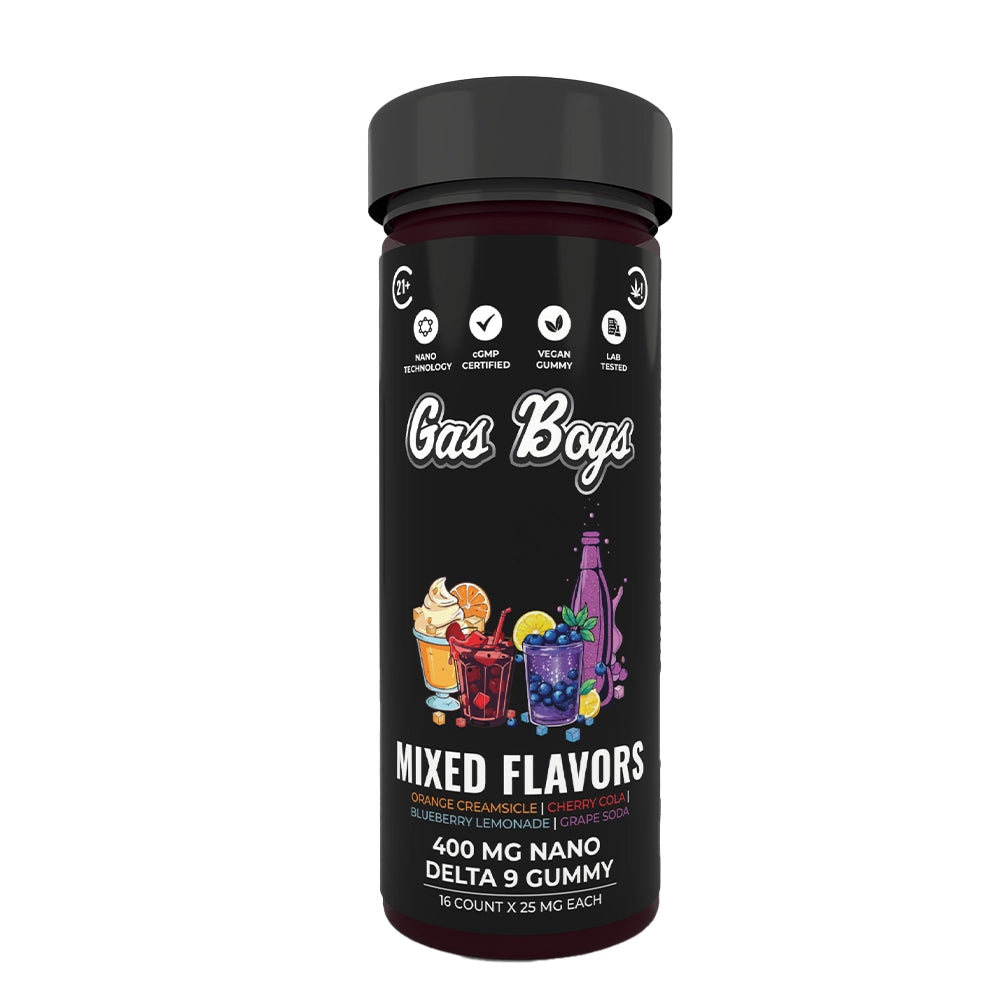 Mixed Flavors Gas Boys Nano Enhanced Delta 9 Gummies- 400mg