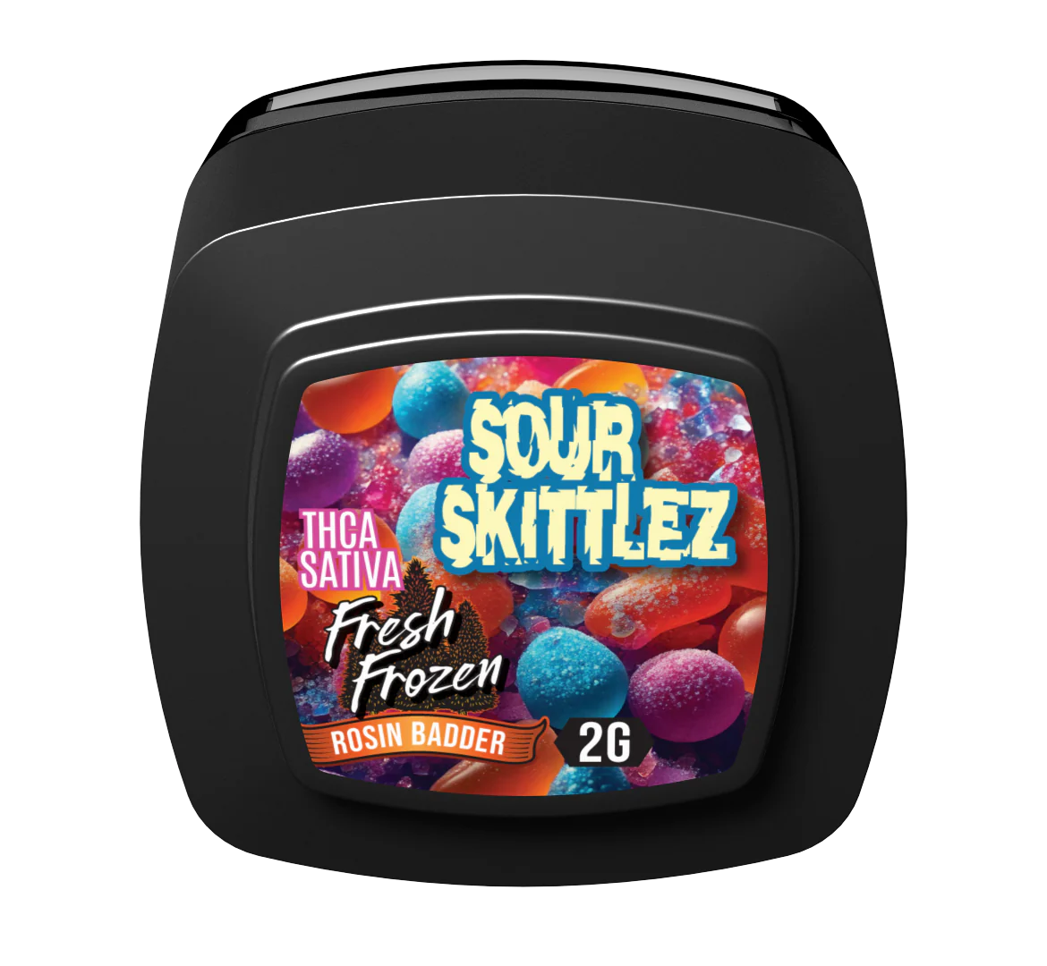3 Tall Pines THCA Rosin Badder - Sour Skittlez Fresh Frozen 2g