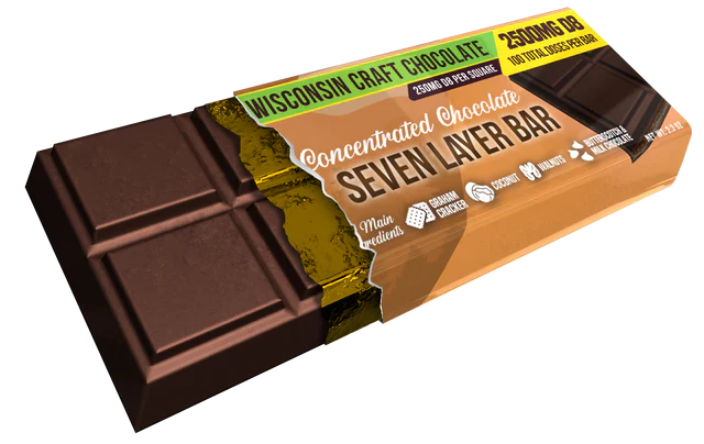 3 Tall Pines Seven Layer Delta 8 Chocolate Bar