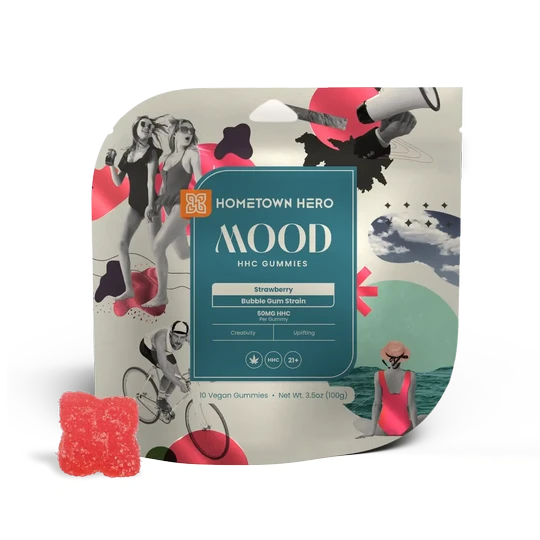 Hometown Hero Strawberry Mood HHC Gummies