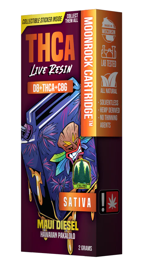 THCa Vape Cartridge - Maui Diesel - Moonrock 2g (Sativa)