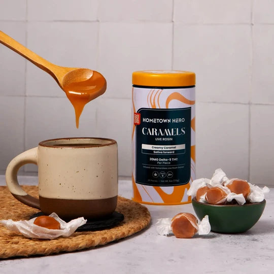 Hometown Hero Delta 9 Live Rosin Caramels- Singles