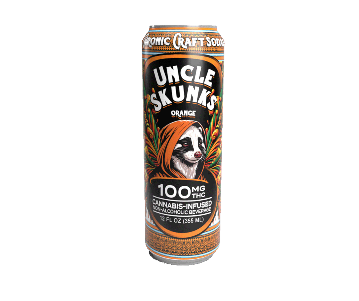 Uncle Skunks Orange Soda 100mg Delta 9 Craft Drink