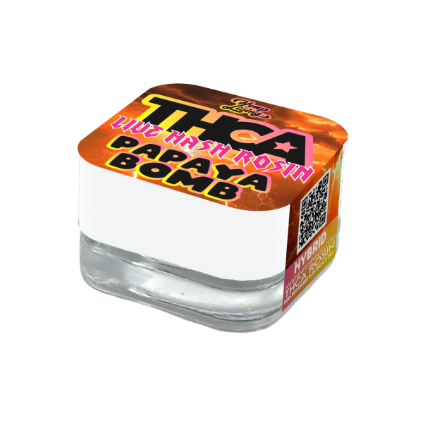 Hemp Living Papaya Bomb THCa Live Hash Rosin 1g