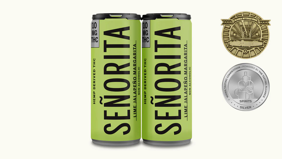 Senorita Lime Margarita 10mg Delta 9 THC Seltzer Drink