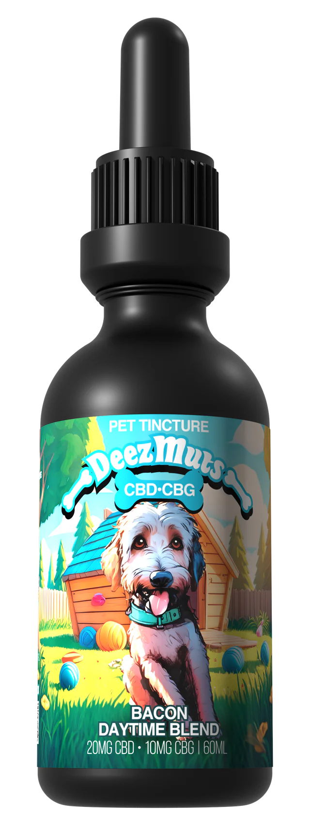 3 Tall Pines Deez Mutts Daytime Bacon Dog Tincture CBD CBG