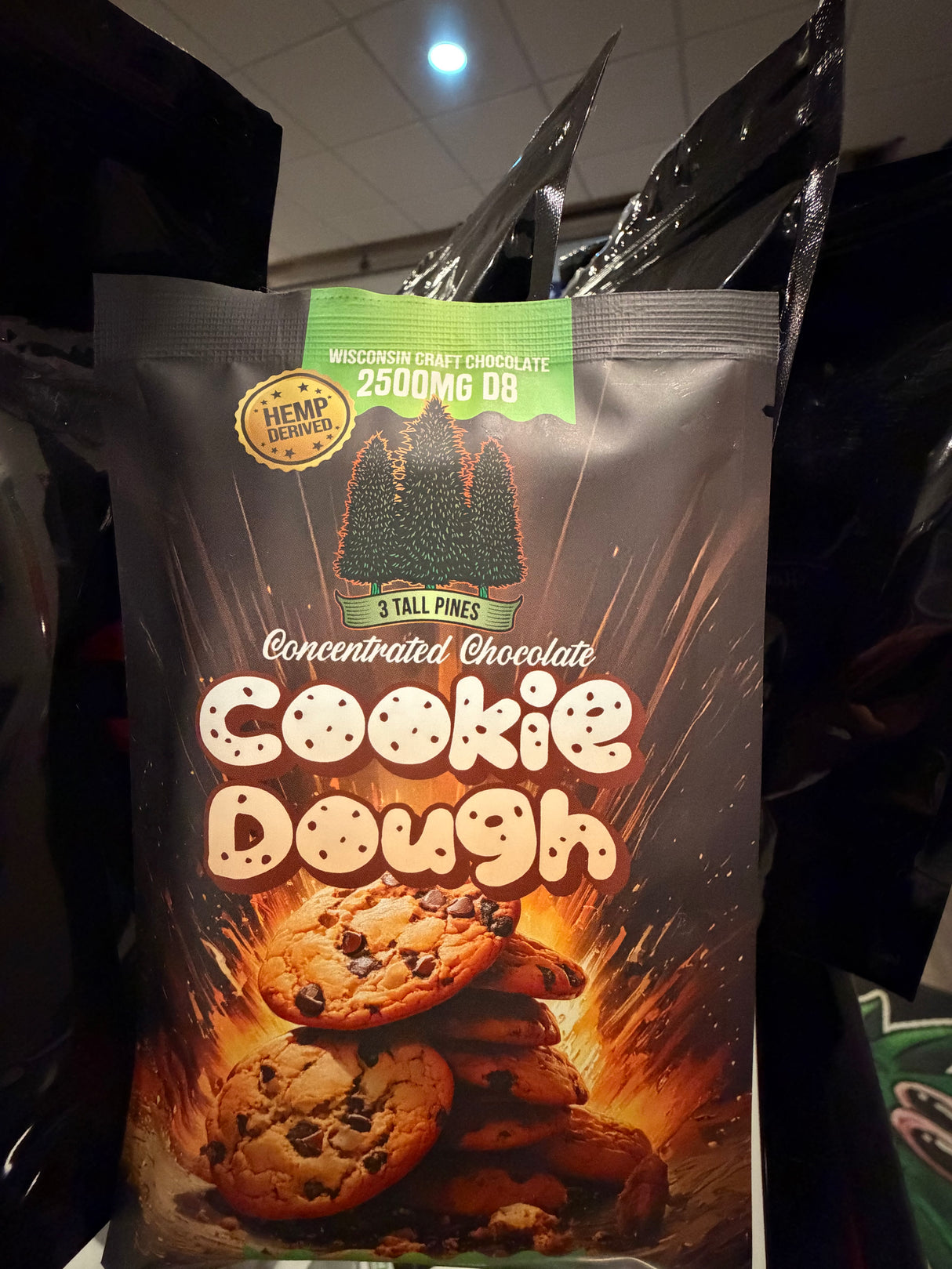 3 Tall Pines Cookie Dough Delta 8 Chocolate Bar