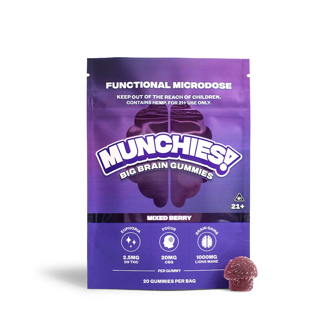 Delta Munchies Functional Microdose Big Brain Gummies