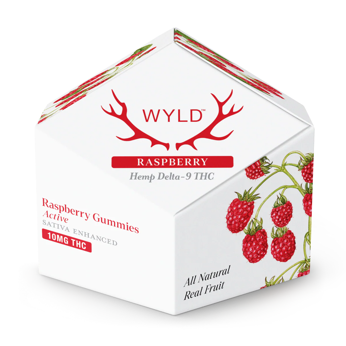 Wyld Raspberry Sativa THC 10mg Gummies | Active