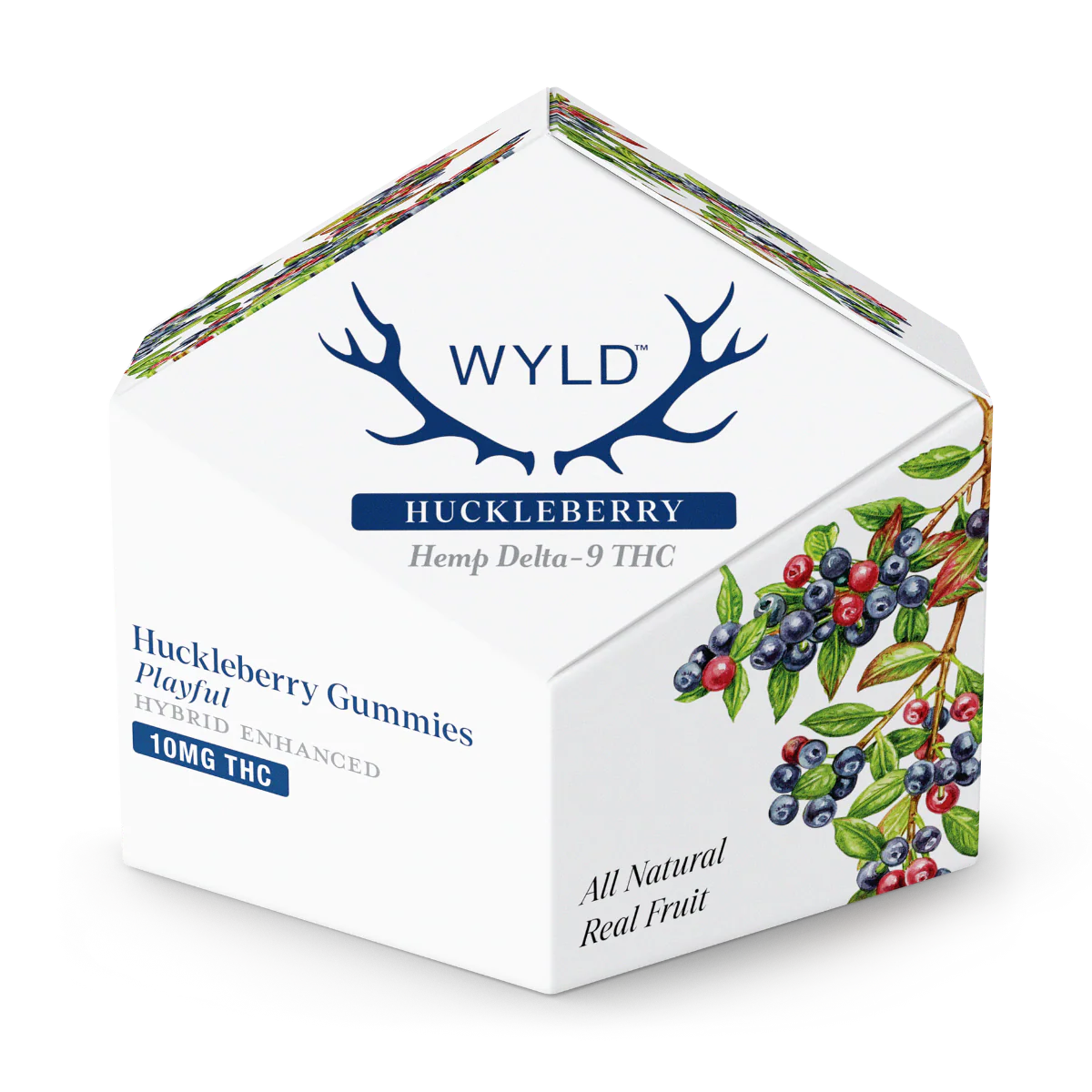 Wyld Huckleberry Hybrid THC 10mg Gummies playful