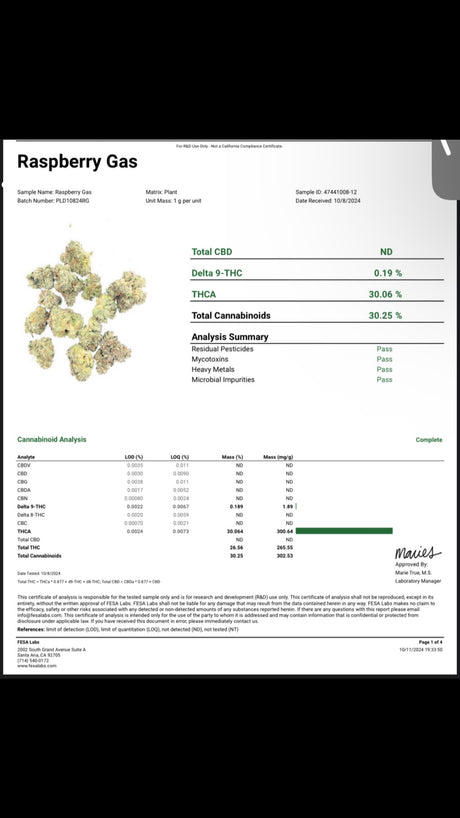 Raspberry Gas THCa Indoor Exotic Flower