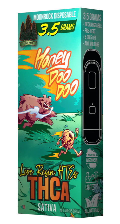 THCa Disposable Vape - Honey Doo Doo - Moonrock 3.5g (Sativa) Midwest Kenosha THCa Disposable Vape - Honey Doo Doo - Moonrock 3.5g (Sativa) Midwest Kenosha