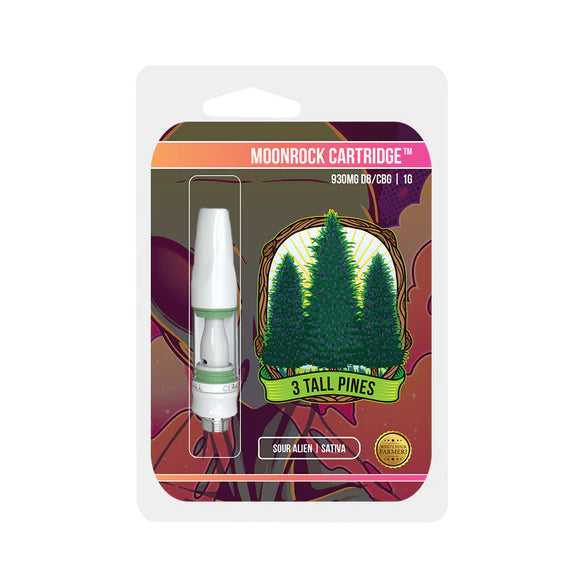 3 Tall Pines Delta 8 Vape Cartridge - Sour Alien - Stargazer 2g (Sativa)