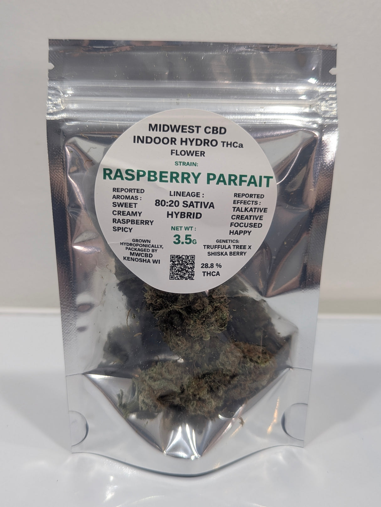 Midwest CBD Raspberry Parfait Indoor Hydro Thca Flower