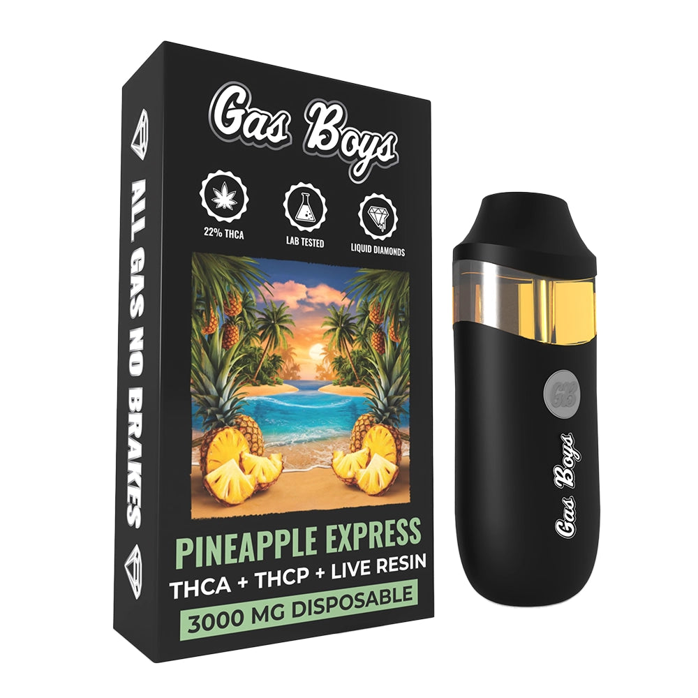 Gas Boys Pineapple Express Live Resin THCa THCp Disposable 3g  Midwest  Kenosha
