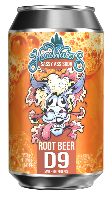 Image of Root beer Headwaters Delta 9 THC Soda 5mg can