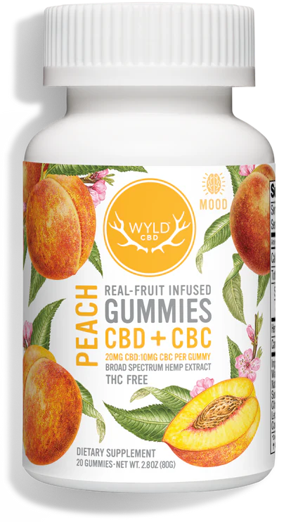 Wyld Peach CBD CBC Gummies