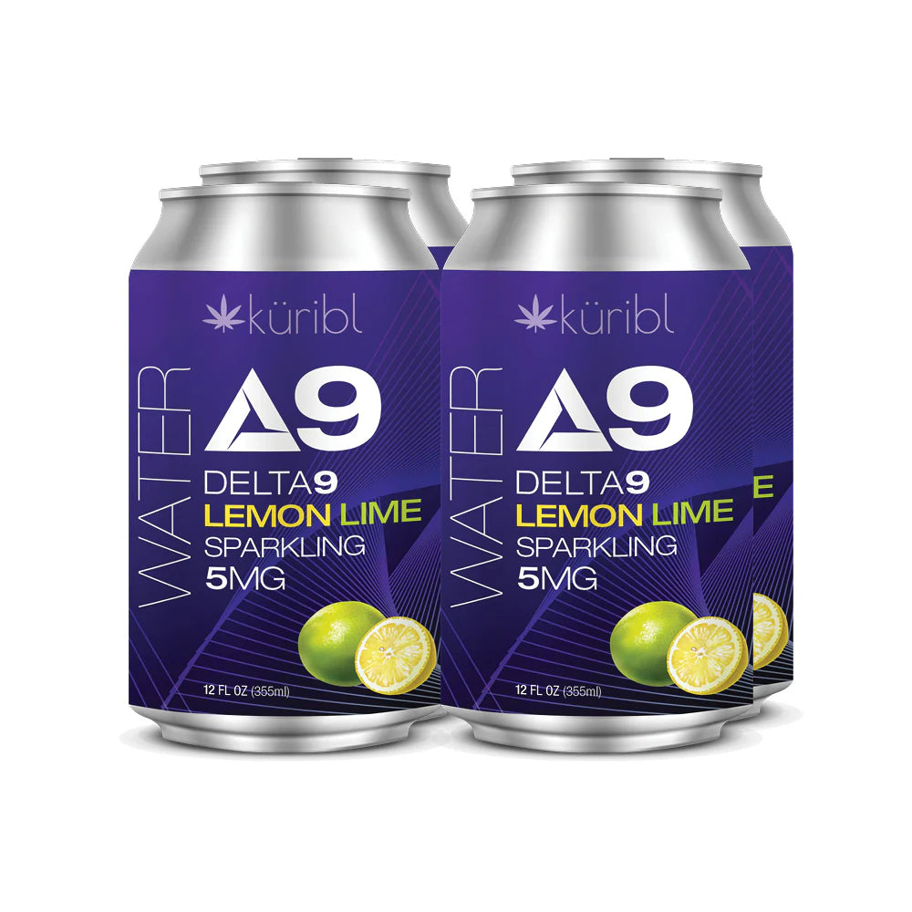 Kuribl Lemon Lime Sparkling Water 5mg Delta 9 THC Drink