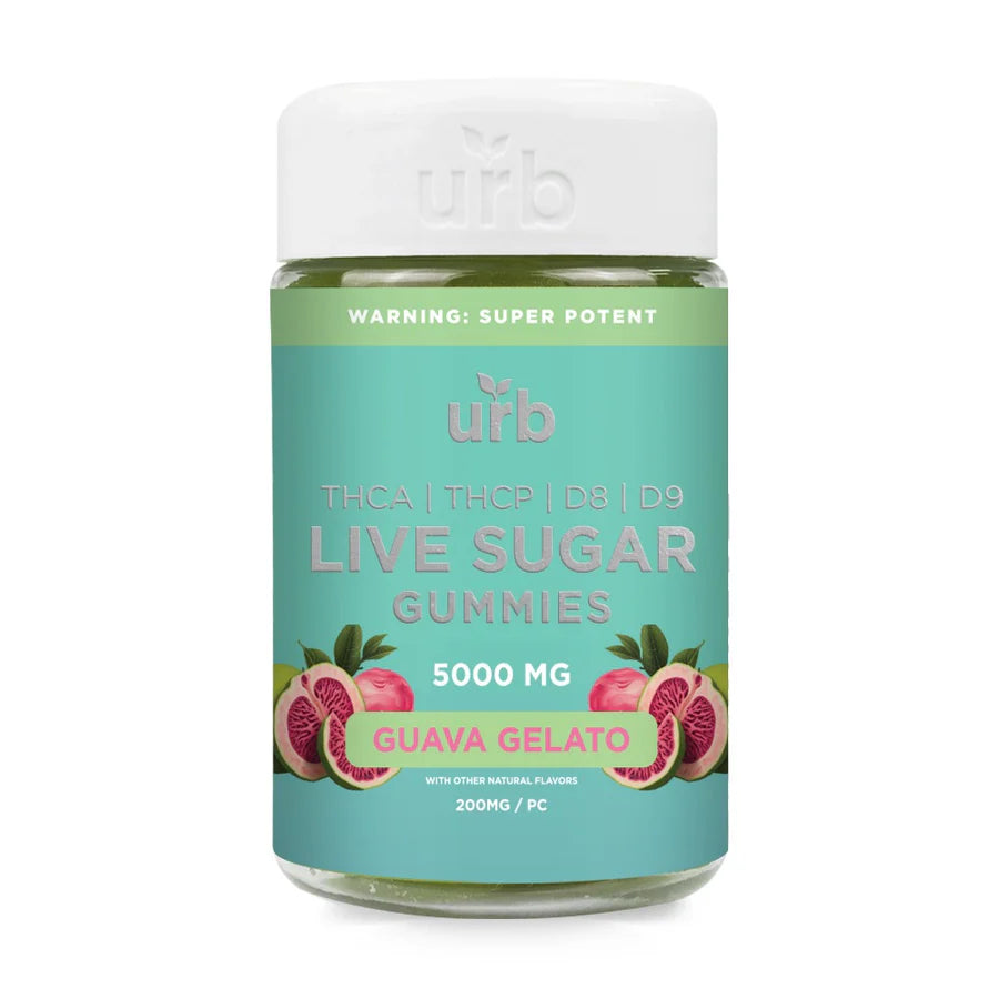 Urb Live Sugar Gummies - Guava Gelato - 5000mg
